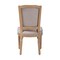 Baxton Studio Estelle Rustic French Country Weathered Oak Beige Fabric Button-tufted Upholstered Dining Chair 120-6672 - alternate 5
